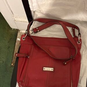 Tignanello Cherry Red Shoulder Bag